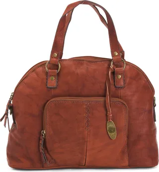 Leather Midi Satchel