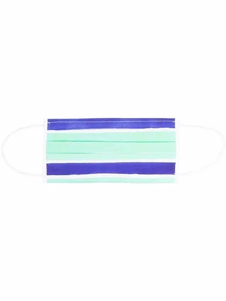 Stripe-Print Face Mask