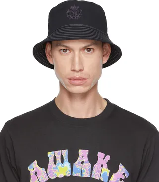 Awake NY Black Embroidered Bucket Hat