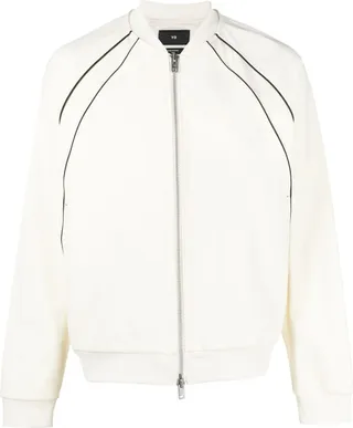 Stripe-Detailing Bomber Jacket