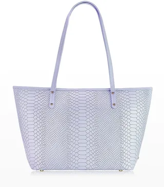 Taylor Python-Print Tote Bag