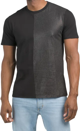 Metallic Color Block Tee