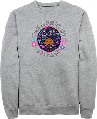 Men's Encanto Mirabel The Magic of Family Circle Sweatshirt - Athletic Heather - X Large