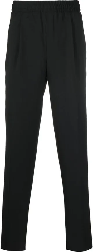 Slim Elasticated-Waistband Trousers