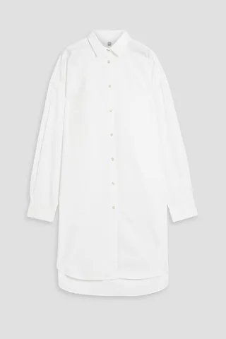 Cotton-poplin shirt dress