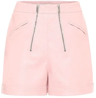Faux leather shorts