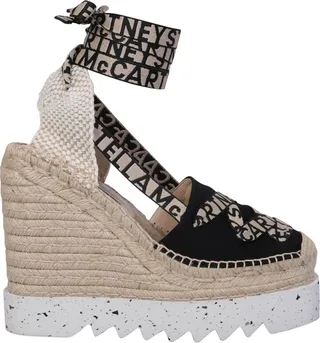 Black Gaia Canvas Espadrilles