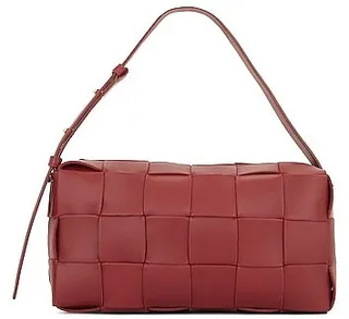 Bottega Veneta Cassette Camera Bag in Burgundy