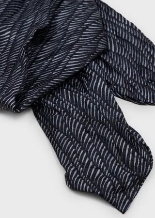 Printed silk tie