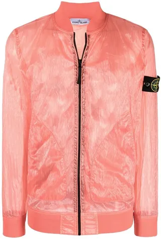 Logo-Patch Bomber Jacket