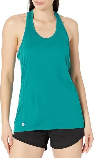 Smartwool Merino Sport 120 Racerback Tank (Deep Lake) Women's Clothing
