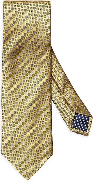 Jacquard Geometric Silk Tie