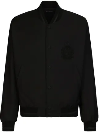 heraldic DG patch bomber jacket