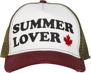 Cotton & mesh baseball cap