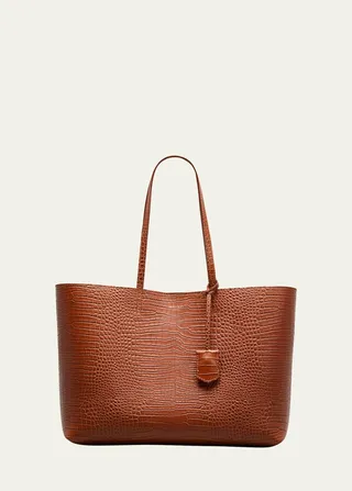 Nine2Five East-West Croc-Embossed Tote Bag