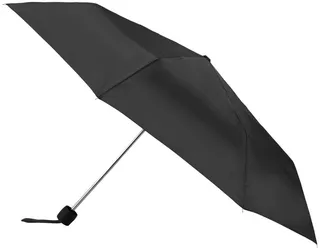 Totes Super Mini Manual ECO Compact Umbrella - Black