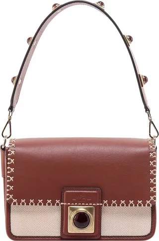 Etro Stud Embellished Small Crown Me Shoulder Bag