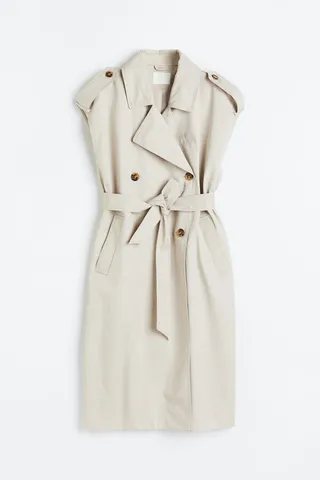 Sleeveless Trench Coat