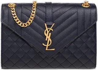 Saint Laurent Matelassé Envelope Medium Shoulder Bag