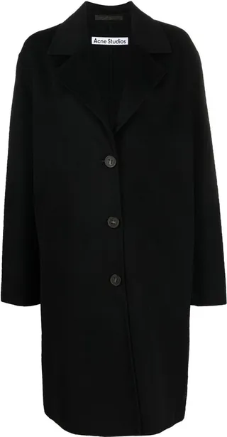 Single-Breasted Wool Coat