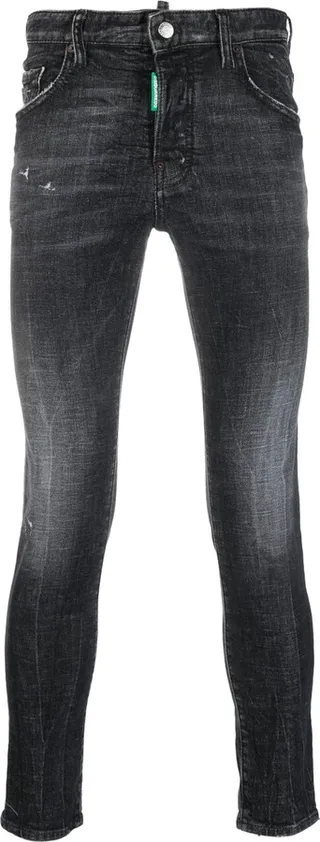 Black Cotton Denim Jeans