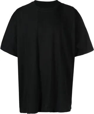 Black Cotton Crew Neck T-Shirt