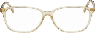 Gucci Yellow Rectangle Glasses
