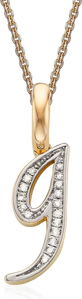 Alphabet Diamond Pavé Pendant Charm