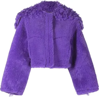 Purple La Veste Piloni Shearling Jacket