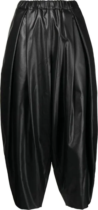 Cropped Balloon-Leg Trousers