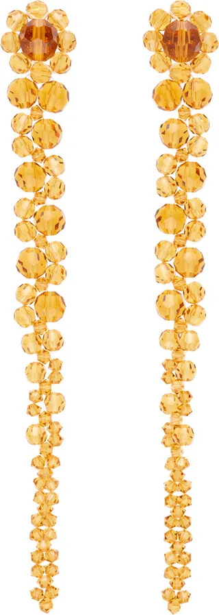 Simone Rocha Orange Drip Earrings