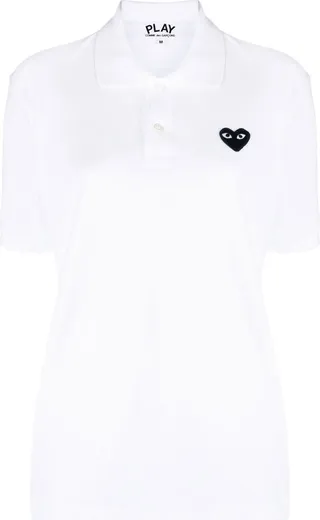 Heart logo polo shirt