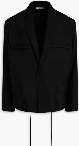 Oversized grain de poudre blazer