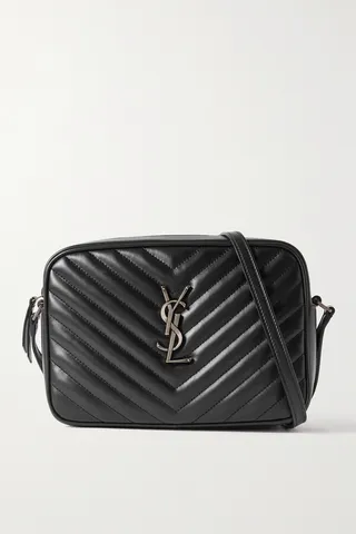 SAINT LAURENT - Lou Camera Quilted Leather Shoulder Bag - Black