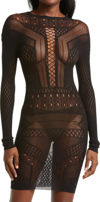 Janelle Lace Long Sleeve Chemise