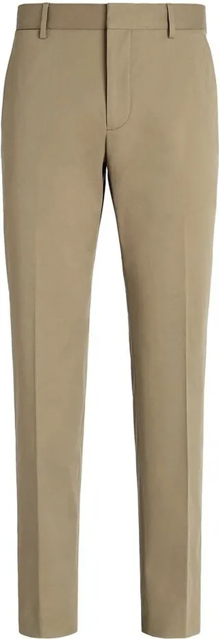 Tailored Tapered-Leg Trousers