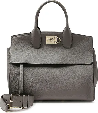 Salvatore Ferragamo Logo Engraved Tote Bag