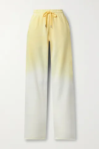 Dries Van Noten - Dégradé Cotton-jersey Track Pants - Yellow
