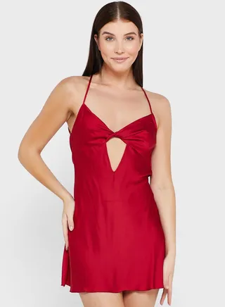 Sip Dress With Cutout Detail