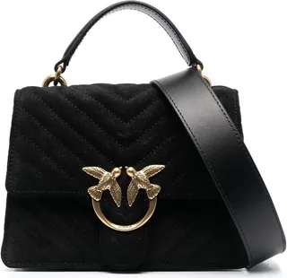 Love quilted leather shoulder bag