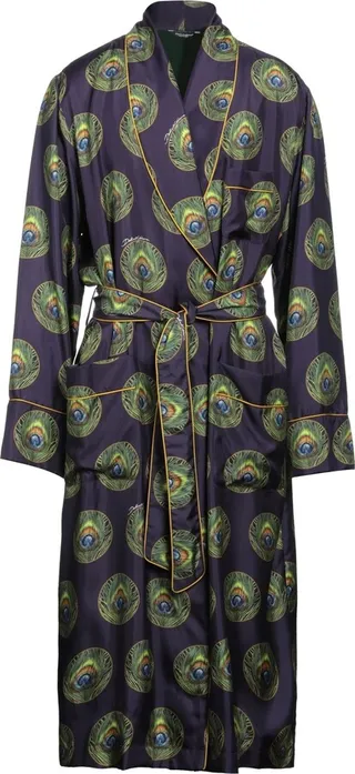 Dressing Gown Or Bathrobe Dark Purple