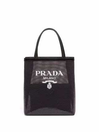 Logo-Print Sequin-Embellished Mini Bag