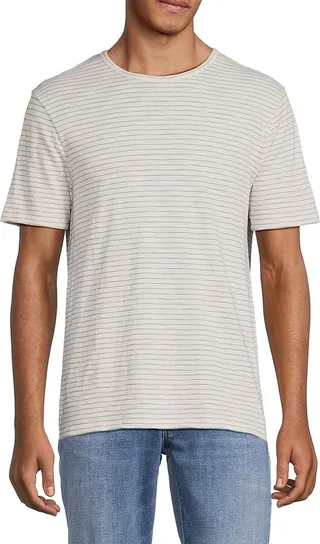 Striped Crewneck T Shirt