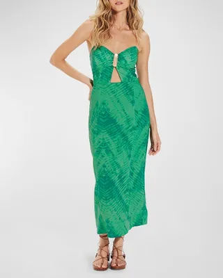 Lizzy Strapless Detail Maxi Dress