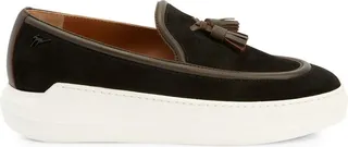 Conley tassel suede loafers