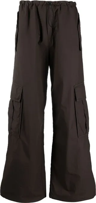 Wide-Leg Cargo Trousers