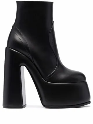 Platform Leather Ankle Boots