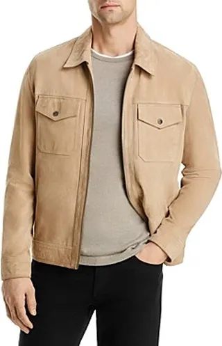 Blanknyc Slim Fit Patch Pocket Suede Jacket