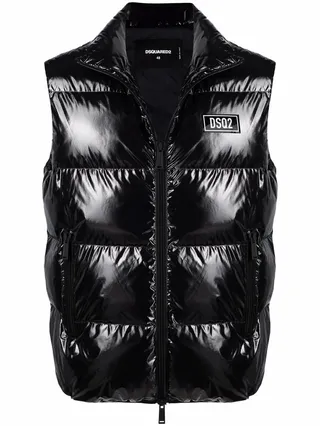 High-Shine Padded Gilet