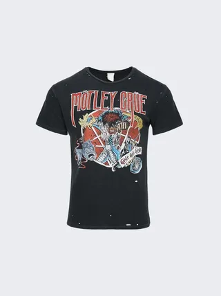 Motlet Crue Bad Boys of Rock N' Roll T-Shirt Coal Black